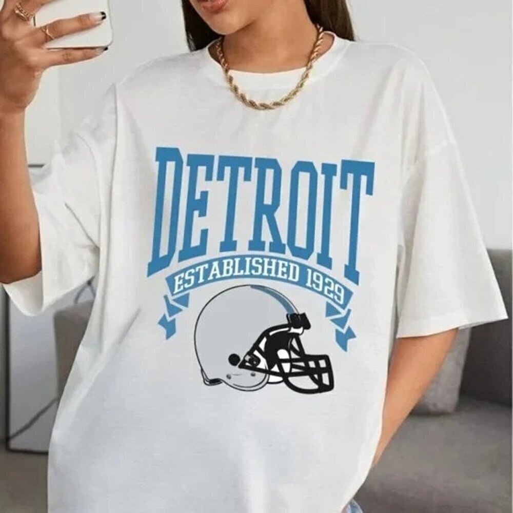 Detroit Lions 1929 Retro Football Sports Team Graphic Fan T-Shirt